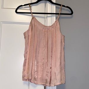 Anthropology light pink tank top
